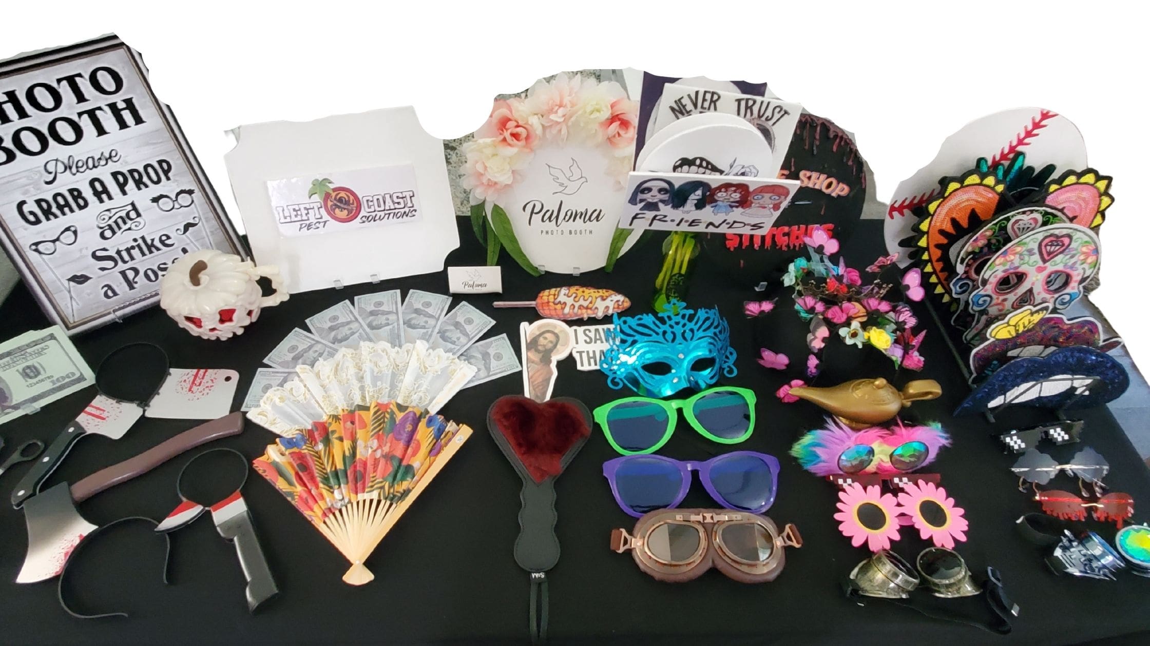 Paloma Photo Booth Props temecula, ca photo booth rental