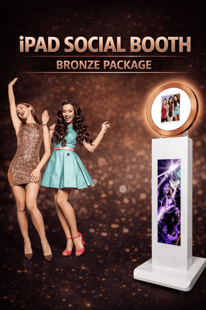 Affordable iPad photo booth rental in Temecula CA with digital sharing for weddings and parties
