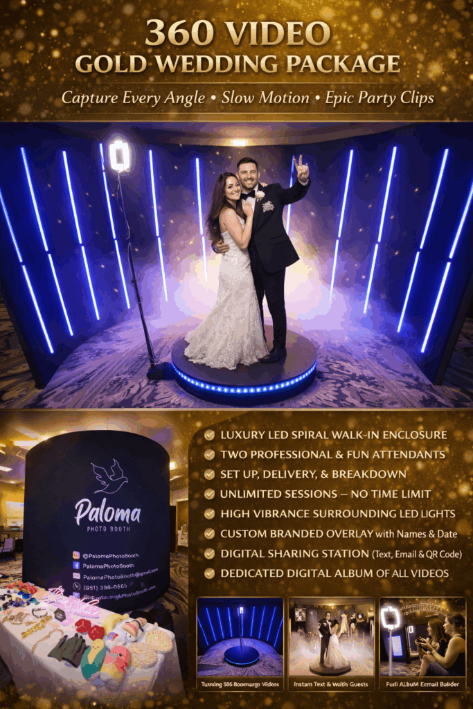 360 photo booth Temecula CA wedding and event video booth experience